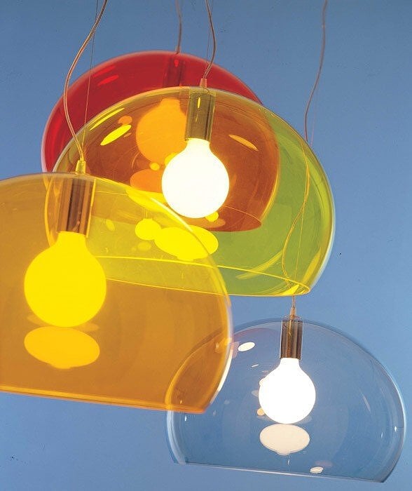 Fly Lampe, dorée métallisée