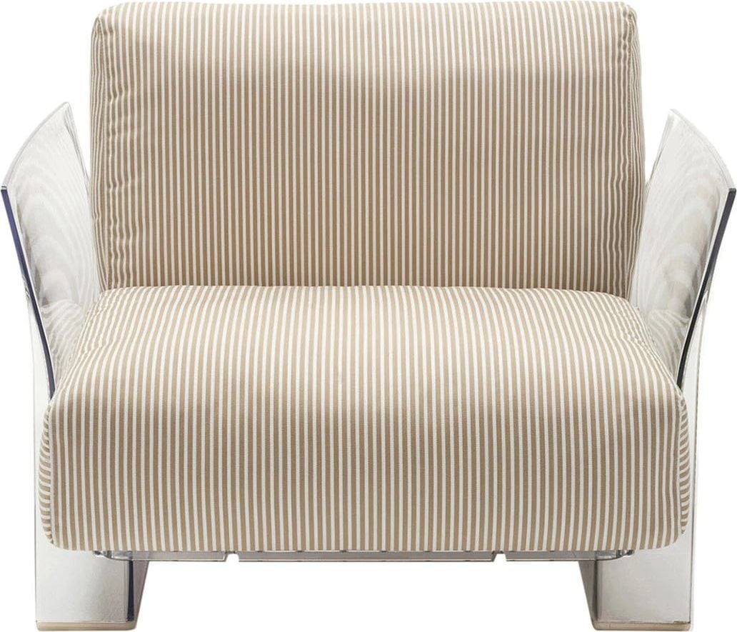 Fotel Pop Outdoor Stripes beżowy