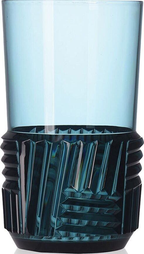 Glas Trama 15 cm blå