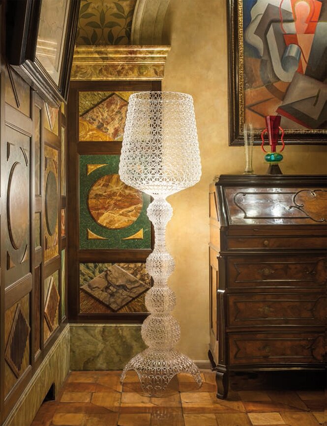 Kabuki Lampe, transparente, verte