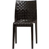 Krzesło Ami Ami nieprzeźroczyste błyszcząca czerń