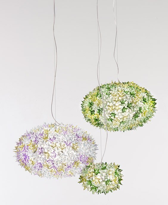 Lámpara Colgante dorada metalizada Bloom New, pequeña