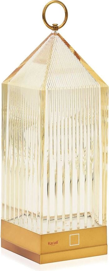 Lámpara de mesa de cristal Lantern, inalámbrica