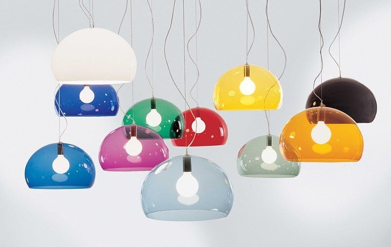 Lámpara Fly, dorada metalizada