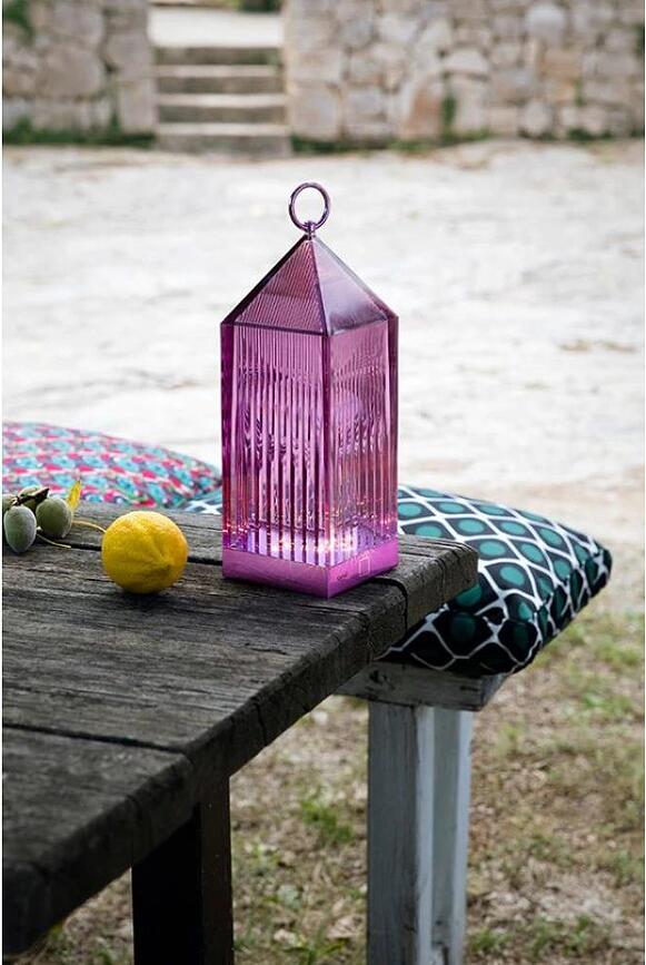 Lantern Lampe de Table sans fil, en cristal