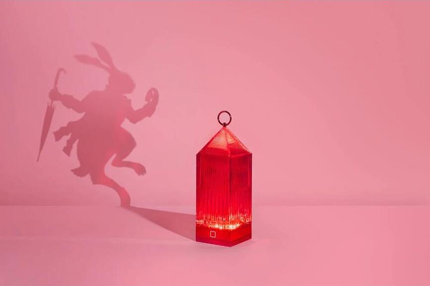 Lantern Namizna svetilka brezžična, kristalna