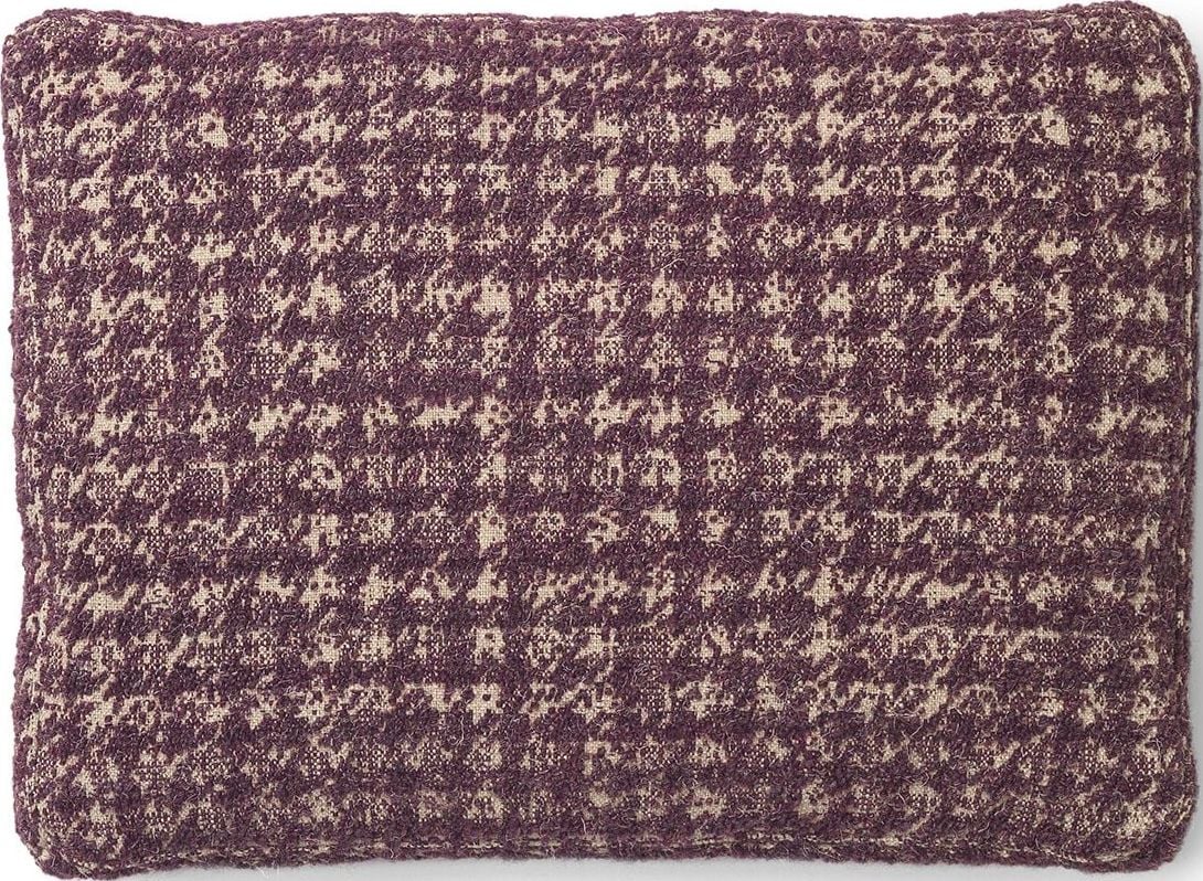 Poduszka dekoracyjna Betty Jacquard 35 x 48 cm śliwkowa