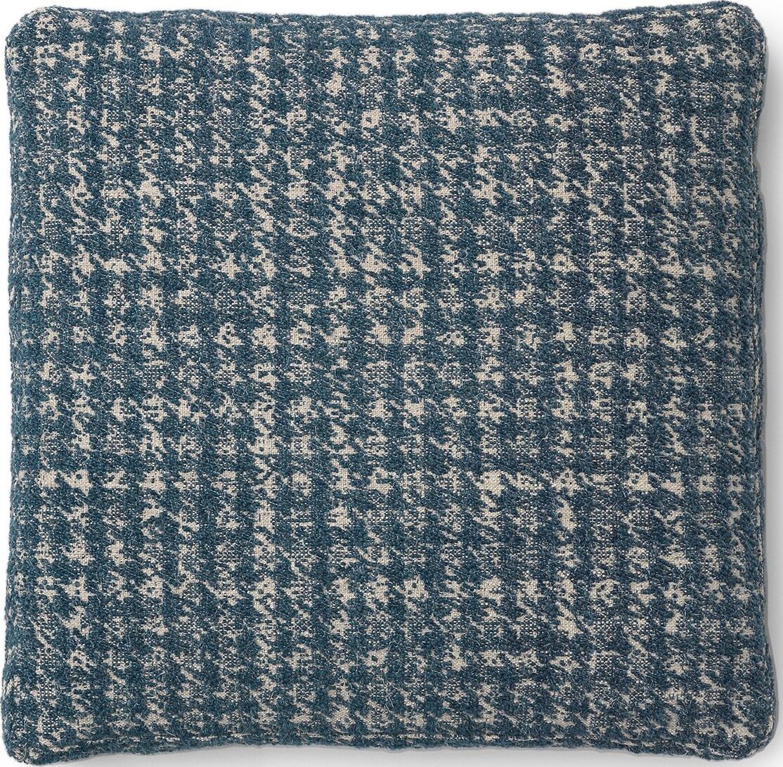Poduszka dekoracyjna Betty Jacquard 48 cm niebieska