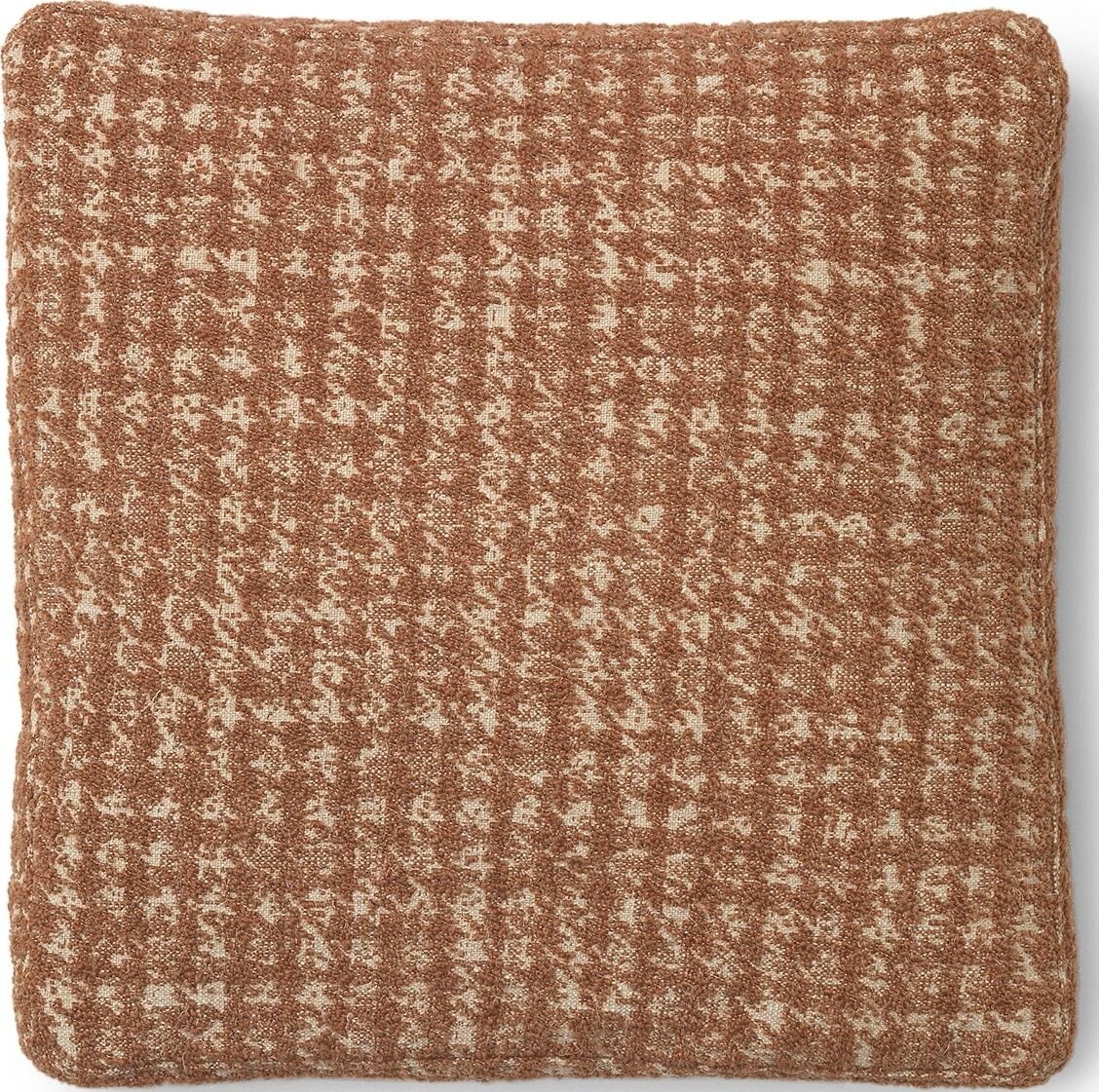 Poduszka dekoracyjna Betty Jacquard 48 cm pomarańczowa