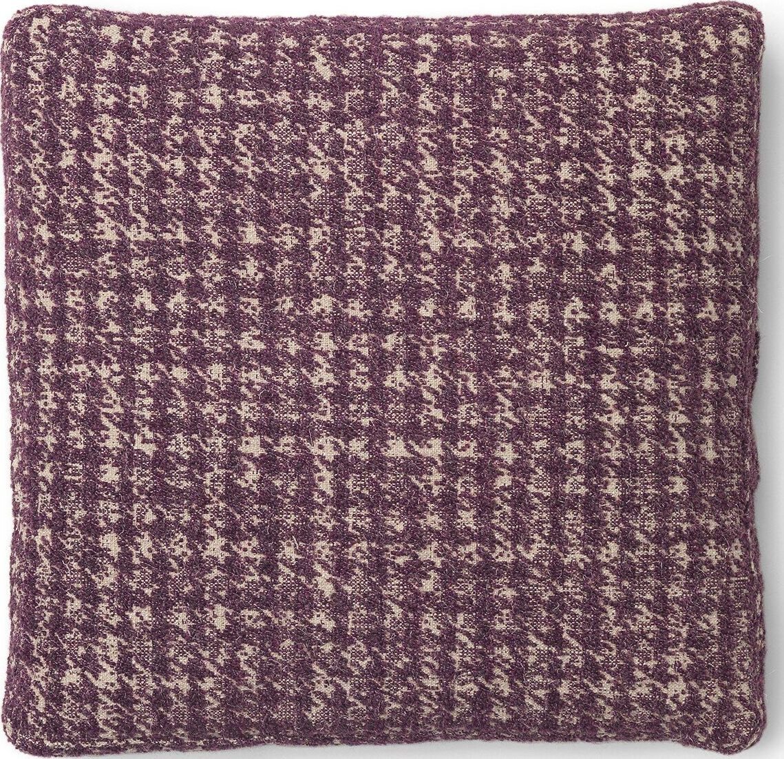 Poduszka dekoracyjna Betty Jacquard 48 cm śliwkowa