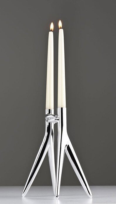 Portavelas Abbracciaio, dorado brillante