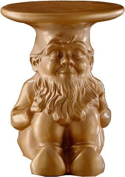 Stołek-stolik Gnomes Napoleon złoty
