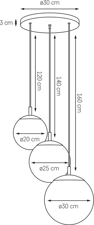 Alur 2 Suspension, dorée