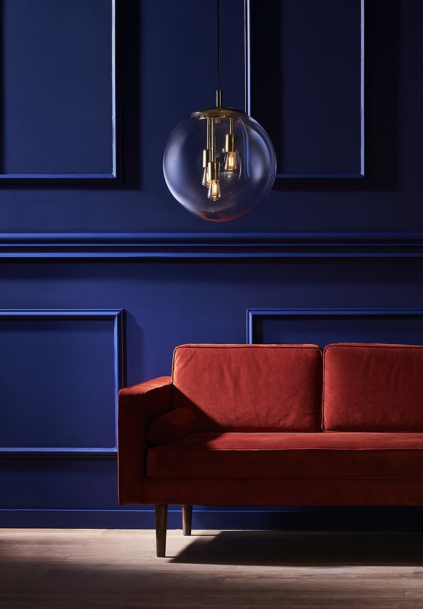 Alur Plafonnier L, titane, avec abat-jour blanc