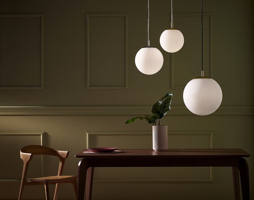 Alur S Lampa stropna zlatna opal