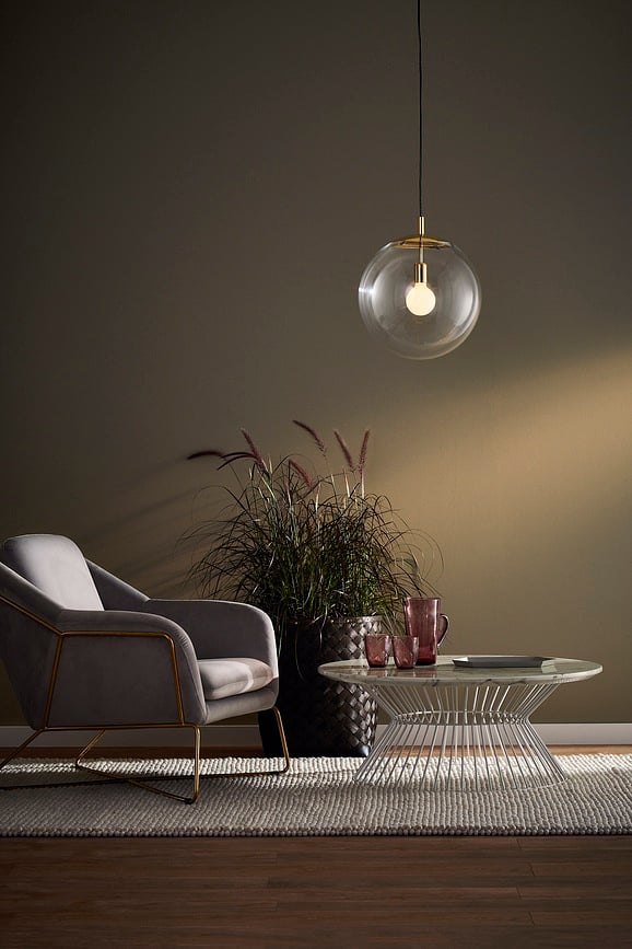 Alur S Lampa stropna zlatna opal