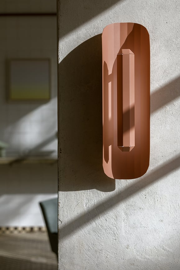 Aplique de pared Apolin, 45 cm, blanco