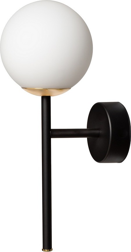 Aplique de Pared Astra Deco, negro y dorado