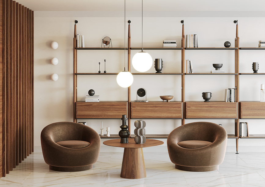 Aplique Astra Deco, titanio