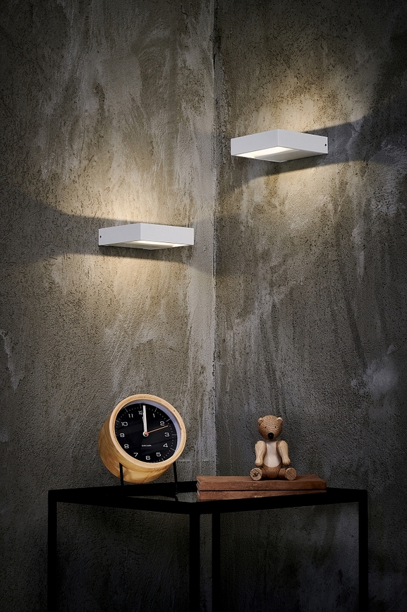 Aplique de pared Mazon, blanco