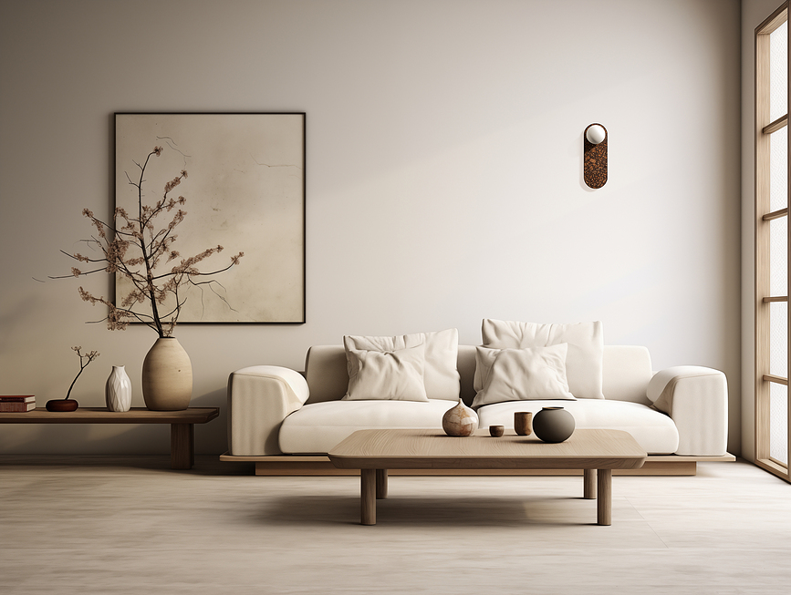 Aplique ovalado Legra, color crema