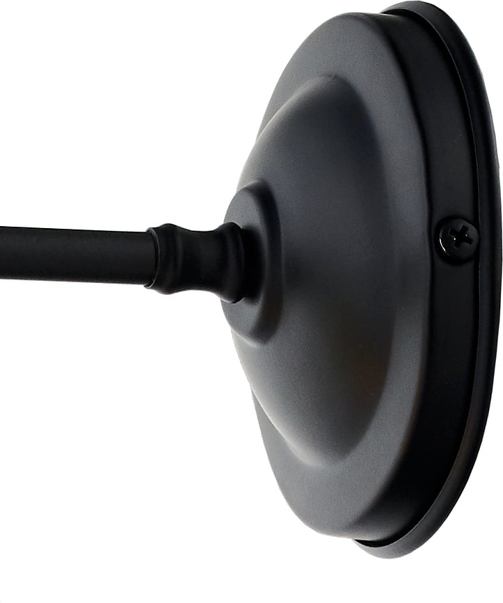 Aplique de pared Longis II, negro y dorado