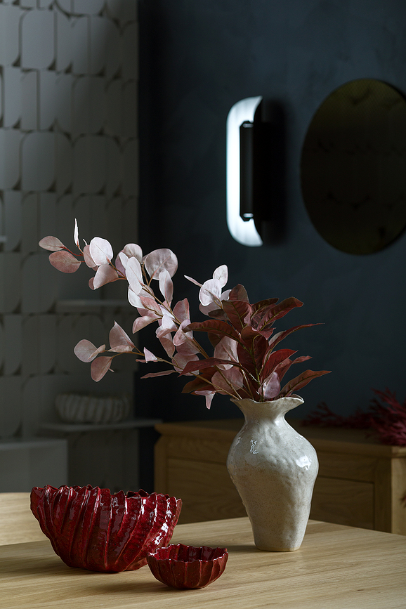 Apolin Φωτιστικό Τοίχου, 65 cm, μαύρο