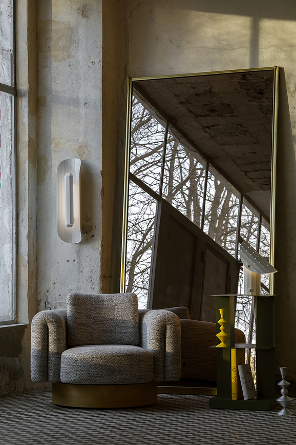 Apolin Επιτραπέζιο Φωτιστικό με διάτρητο καπέλο, 30 cm, λευκό