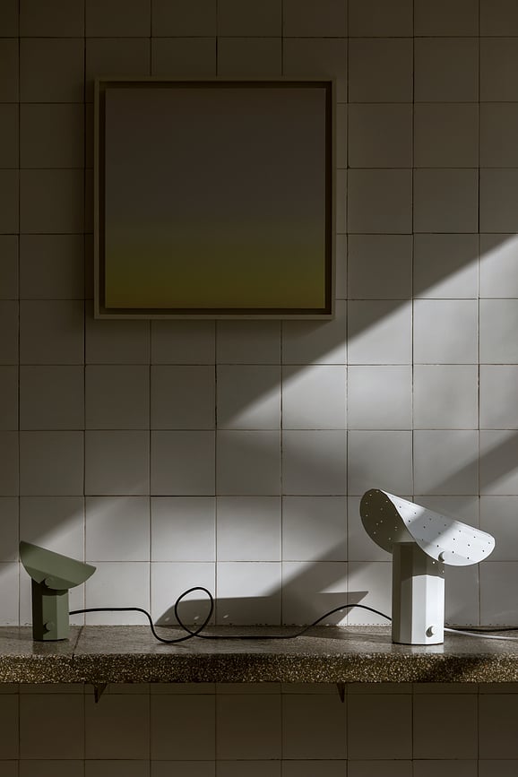 Apolin Stolna Lampa 18 cm brušeni čelik