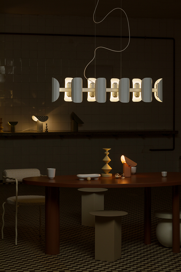 Apolin Stolna Lampa 18 cm brušeni čelik