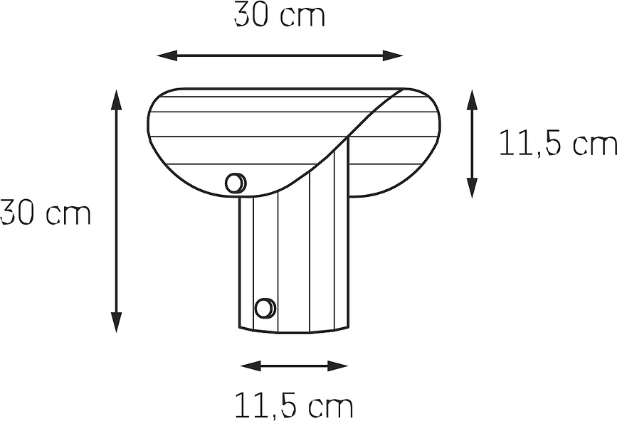 Apolin Lampe à poser 30 cm, vert sauge