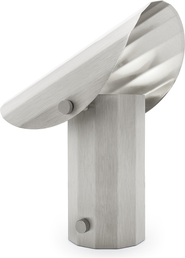 Apolin Lampe de Table 30 cm, acier brossé