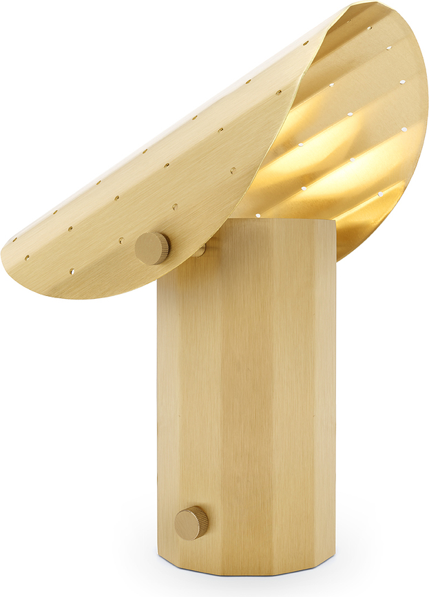 Apolin Lampe de Table avec abat-jour perforé, 30 cm, blanche