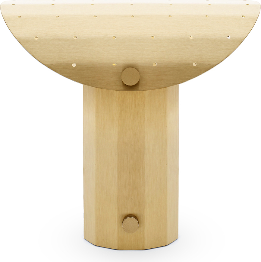 Apolin Lampe de Table avec abat-jour perforé, 30 cm, blanche