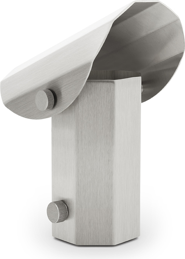 Apolin Lampe de table sans fil, 18 cm, acier brossé