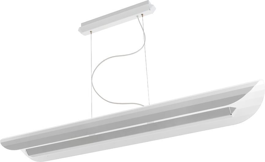 Apolin Linearna viseča svetilka, 120 cm, bela
