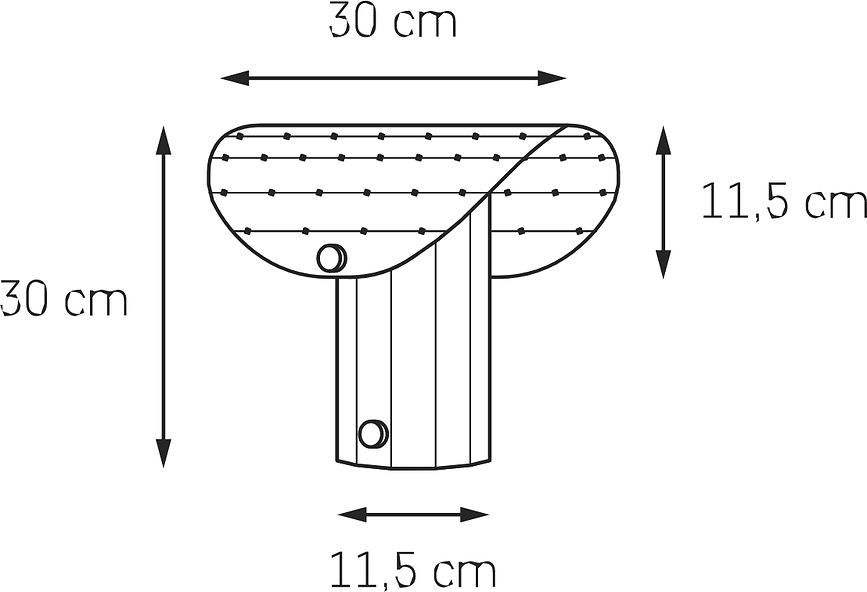 Apolin Stolna Lampa s perforiranim sjenilom 30 cm bijela