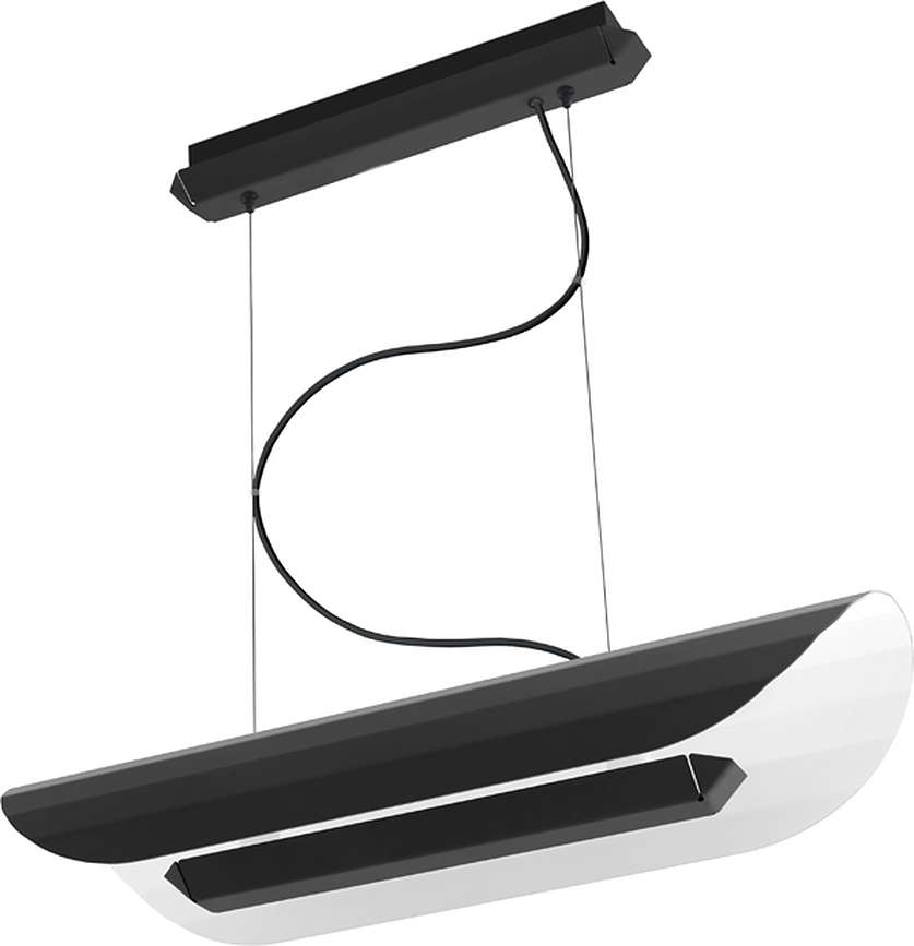 Apolin Suspension linéaire, 65 cm, noire