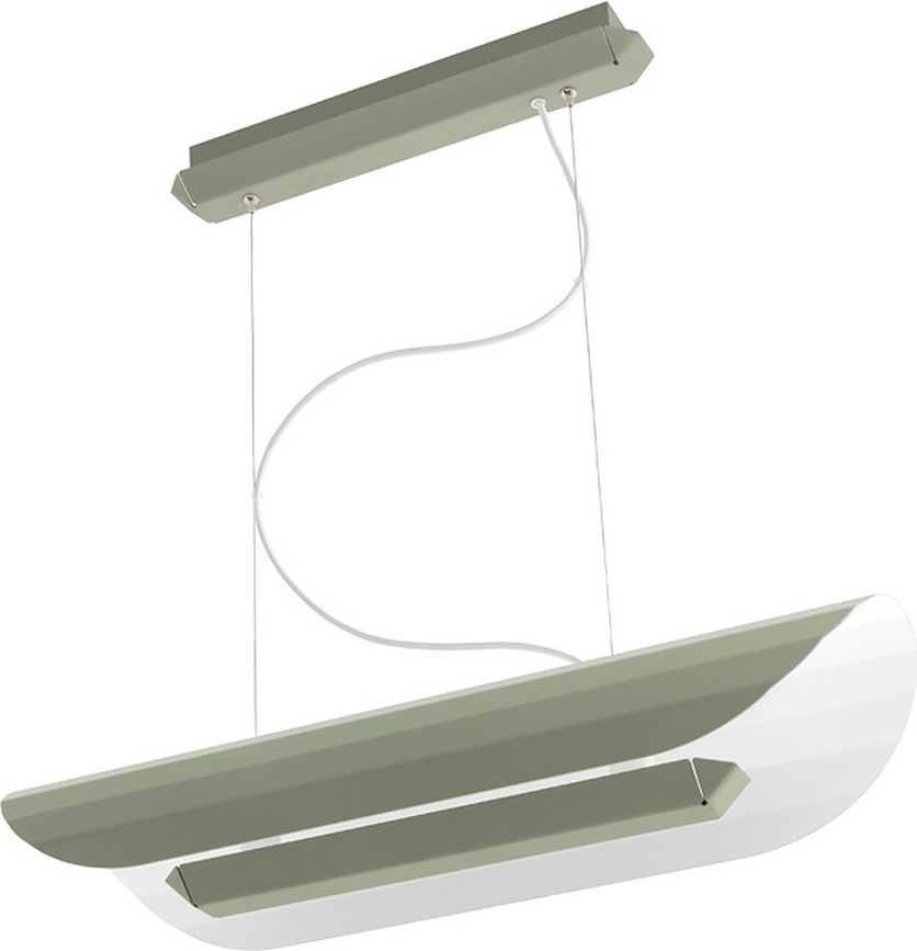 Apolin Suspension linéaire, 65 cm, vert sauge