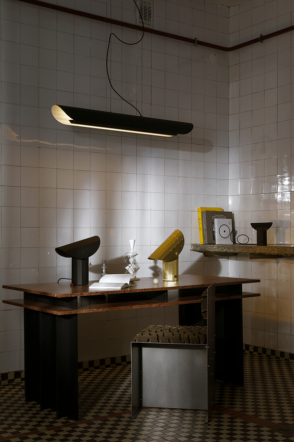 Apolin Suspension linéaire 65 cm, blanche