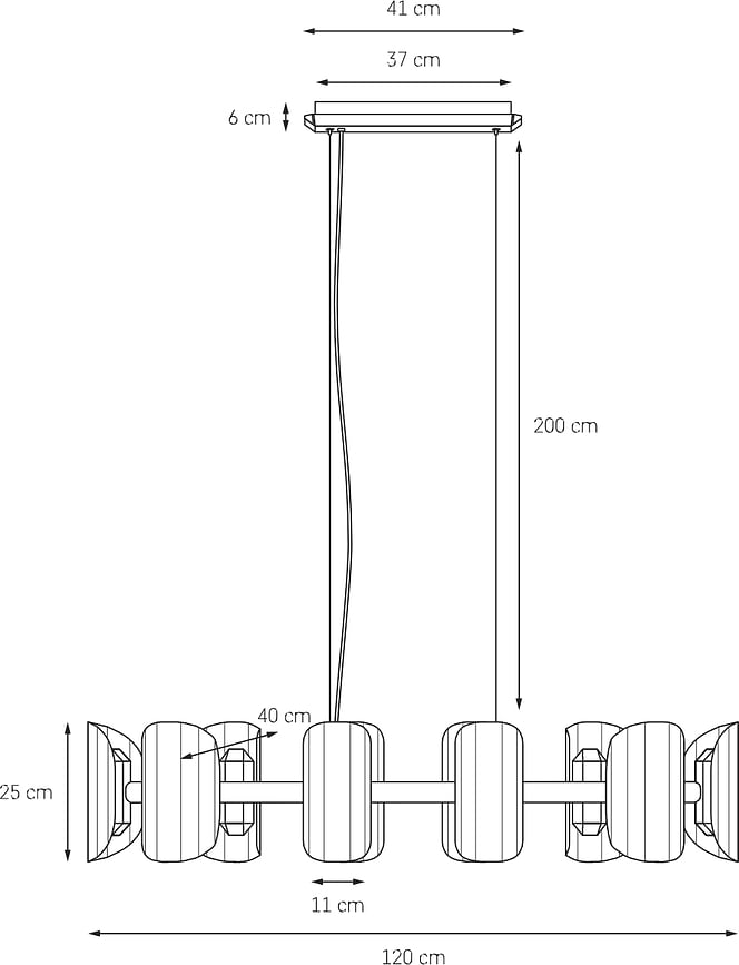 Apolin Lampa Visilica višestruka zagasito ružičasta