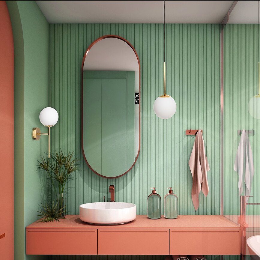 Astra Deco Applique Murale, titane