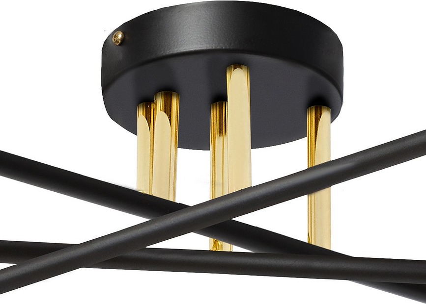 Astra Stropna Lampa 6 crno-zlatna
