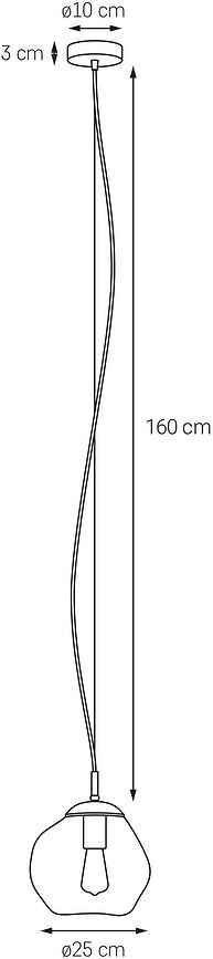 Avia S Φωτιστικό, γραφιτί, με μαύρο στήριγμα