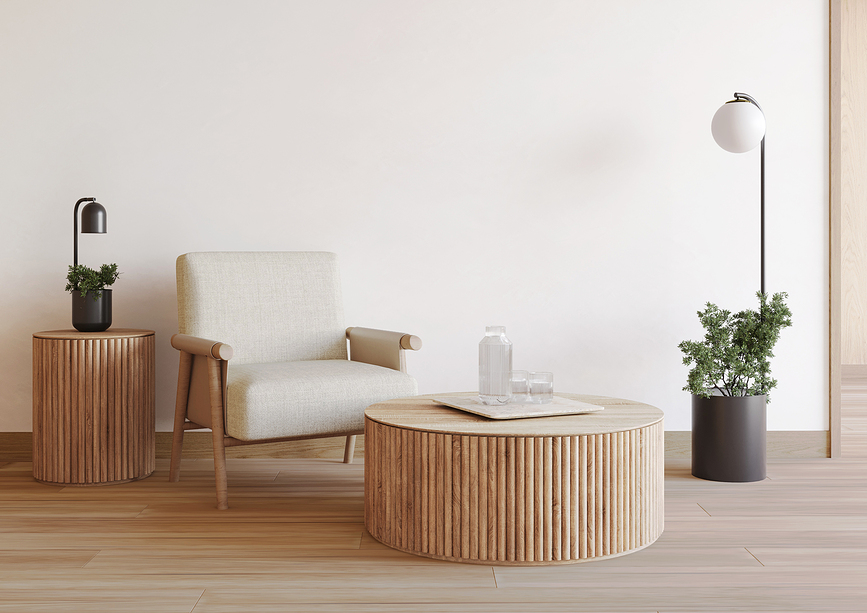 Botanica Deco XL Talna Svetilka, s posodo, z lesenim pokrovom