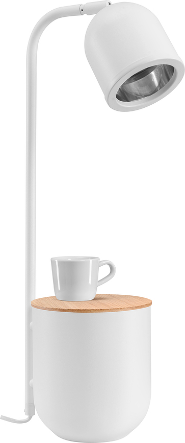 Botanica Lampe de Table avec pot et couvercle en bois, terracotta