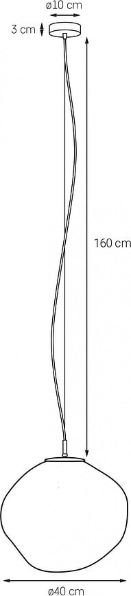 Cloe L Viseča svetilka, zlata