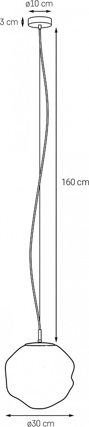Cloe M Κρεμαστό Φωτιστικό, χρυσό