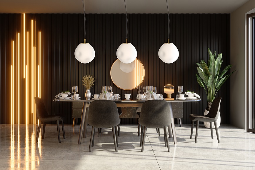 Cloe S Suspension, chromée