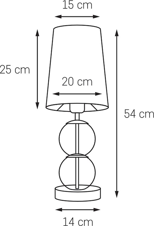 Coco Lampa stojeća crna